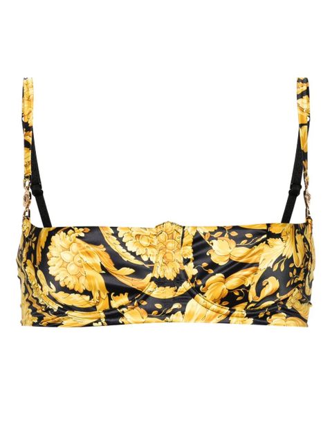 Versace Barocco-print balconette bra - Black - zdjęcie produktu nr 1