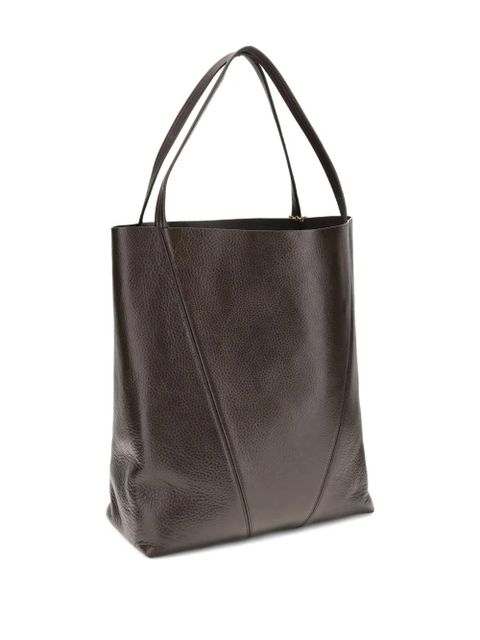 Chloé maxi chain-large tote bag - Brown