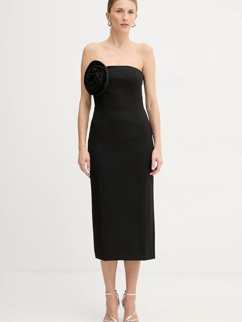 Marella sukienka kolor czarny midi dopasowana 2523226032200 - zdjęcie produktu nr 1