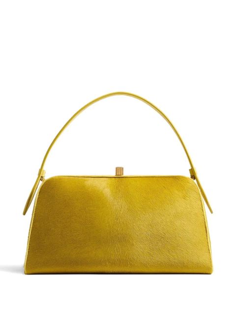 KHAITE top-handle leather tote bag - Yellow
