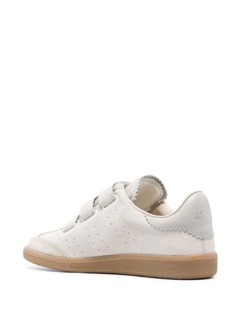 ISABEL MARANT Beth low-top leather sneakers - Neutrals