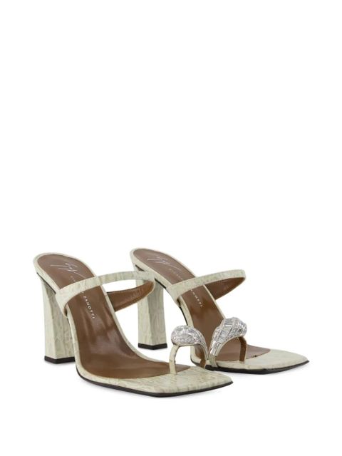 Giuseppe Zanotti Icon Ring heeled sandals - Neutrals - zdjęcie produktu nr 2