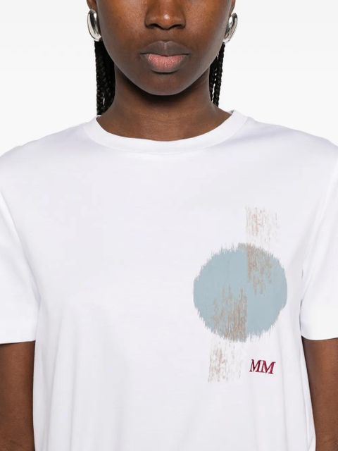 Max Mara graphic print T-shirt - White