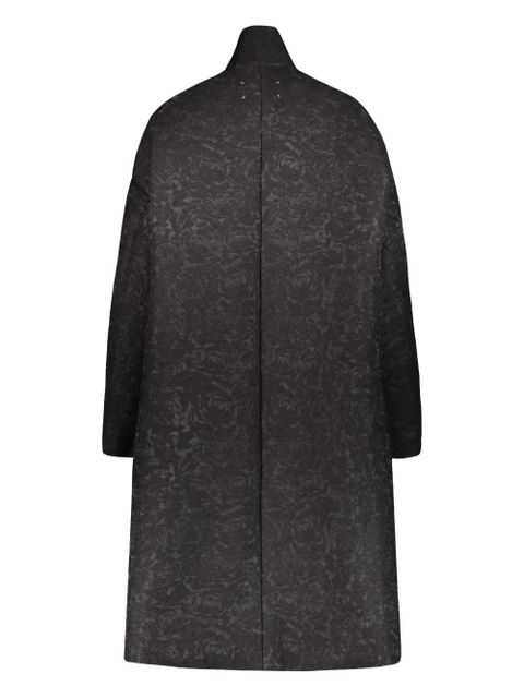 Maison Margiela jacquard coat - Black - zdjęcie produktu nr 2