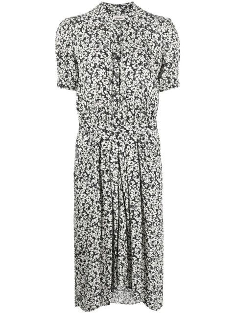 Zadig&Voltaire Rima floral-print midi dress - Blue - zdjęcie produktu nr 1