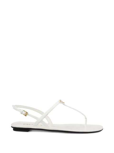 Prada logo-plaque strap sandals - White - zdjęcie produktu nr 1