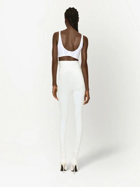 Dolce & Gabbana KIM DOLCE&GABBANA beaded corset top - White
