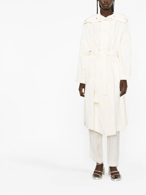 TWINSET drawstring duster coat - White - zdjęcie produktu nr 2