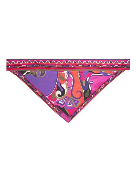 PUCCI orchidee-print triangle scarf - Pink - zdjęcie produktu nr 1