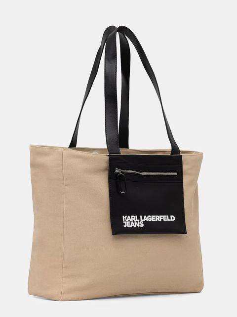 Karl Lagerfeld Jeans shopperka damska bawełniana - zdjęcie produktu nr 1