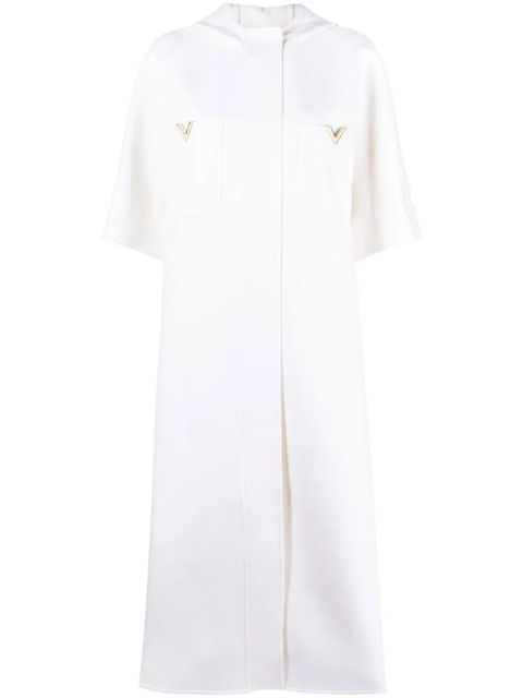 Valentino Garavani VGold hooded cape - Neutrals - zdjęcie produktu nr 1