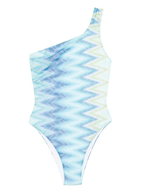 Missoni one-shoulder swimsuit - Blue - zdjęcie produktu nr 1