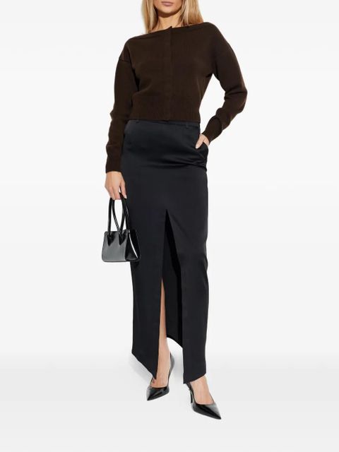 TOM FORD boat-neck cardigan - Brown
