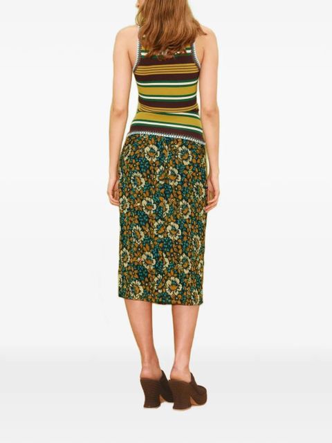 ALEMAIS Clover crochet-trim top - Yellow