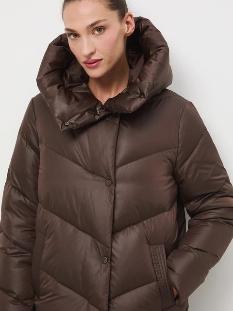 Medicine płaszcz puchowy kolor turkusowy