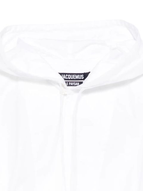 Jacquemus drawstring hoodie - White