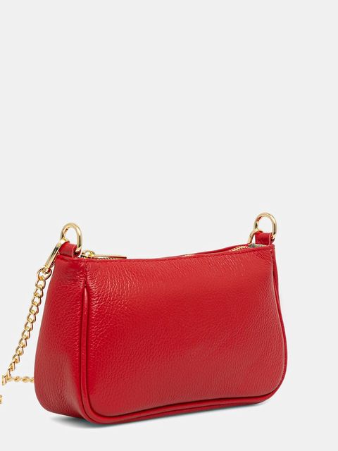 Answear.LAB torebka skórzana kolor czerwony - zdjęcie produktu nr 2