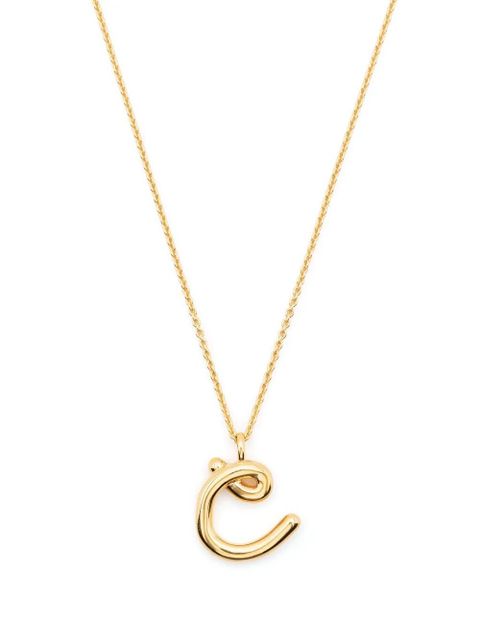 Missoma Curly Molten initial pendant necklace - Gold - zdjęcie produktu nr 1
