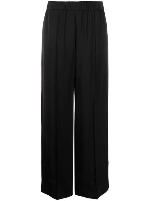 Jil Sander pressed-crease palazzo pants - Black - zdjęcie produktu nr 1