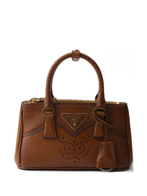 Prada Galleria mini leather bag - Brown - zdjęcie produktu nr 1