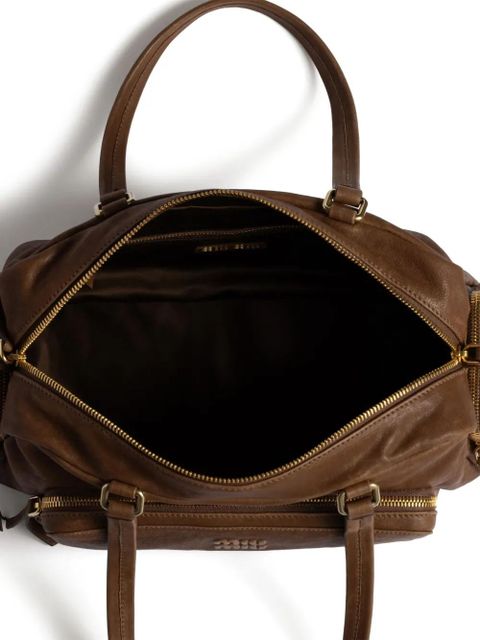 Miu Miu leather tote bag - Brown