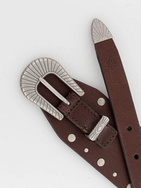 Hoss Intropia pasek skórzany damski kolor brązowy 5022314 - zdjęcie produktu nr 2