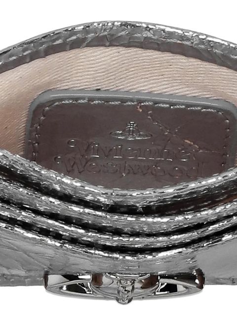 Vivienne Westwood crinkle orb wallet - Silver