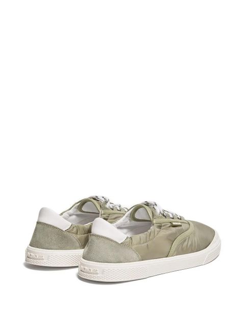 Moncler quilted panelled sneakers - Green