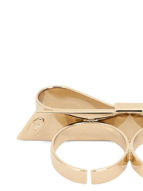 Valentino Garavani bow two-finger ring - Gold - zdjęcie produktu nr 2