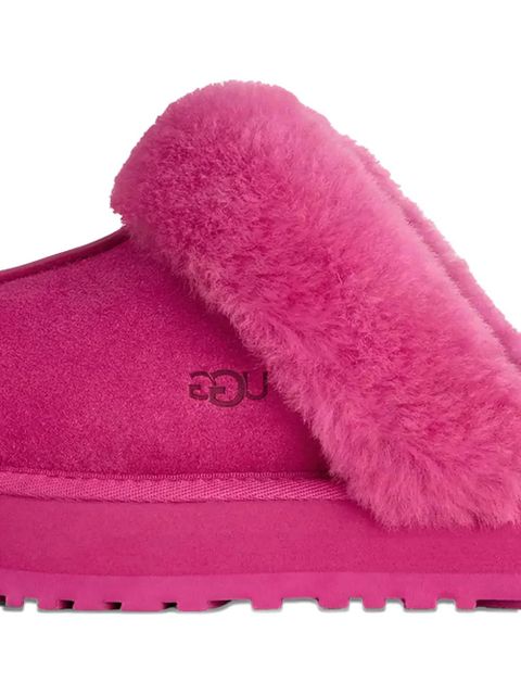 UGG Disquette fur-trim slippers - Pink - zdjęcie produktu nr 2