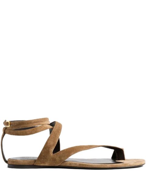 KHAITE Aimee ankle-wrap sandals - Neutrals - zdjęcie produktu nr 1