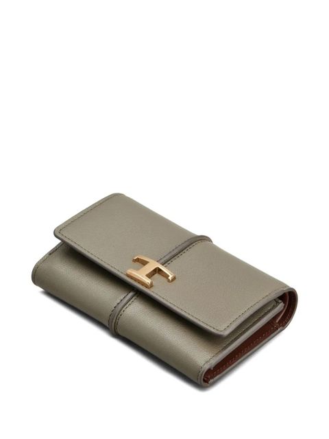 Tod's T Timeless leather wallet - Green