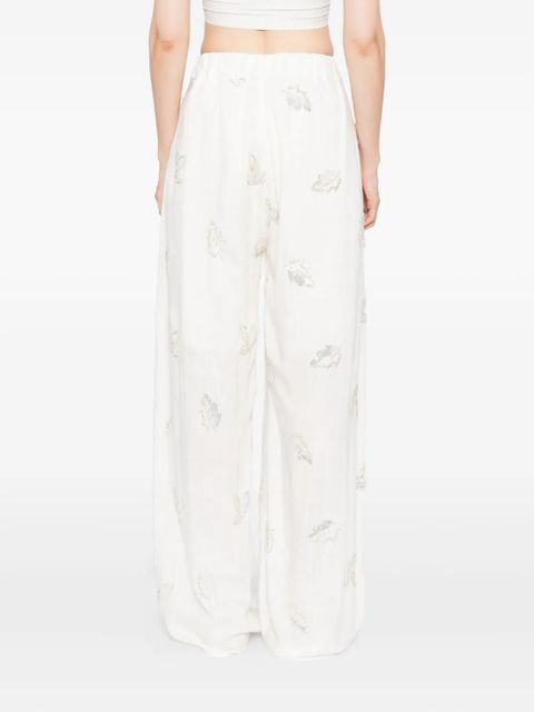 Marques'Almeida sequin-embellished trousers - White