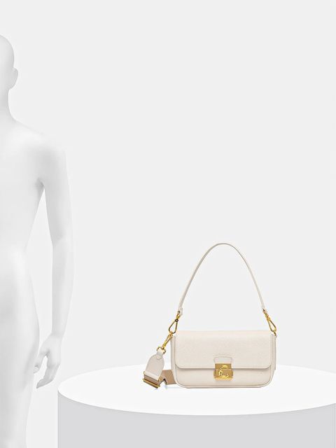 Coccinelle torebka skórzana C-ME LOCK kolor beżowy E1 U4K 12 02 01