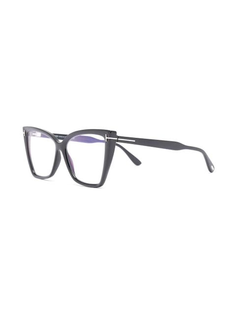 TOM FORD Eyewear geometric-frame glasses - Black