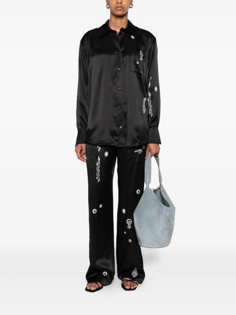 Victoria Beckham silk shirt - Black - zdjęcie produktu nr 2