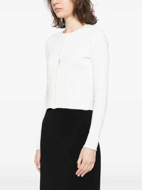 Reformation Joanne organic cotton blend cardigan - White - zdjęcie produktu nr 2