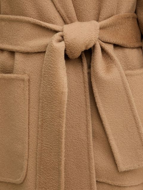 Luisa Spagnoli płaszcz wełniany kolor brązowy 542325