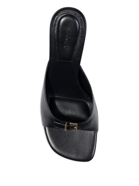 Simkhai 65mm Carey chain-detail leather sandals - Black