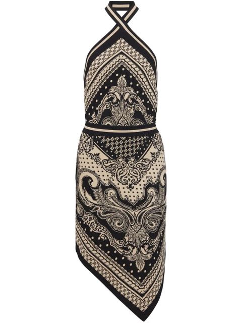 Balmain halterneck knitted midi dress - Black - zdjęcie produktu nr 1