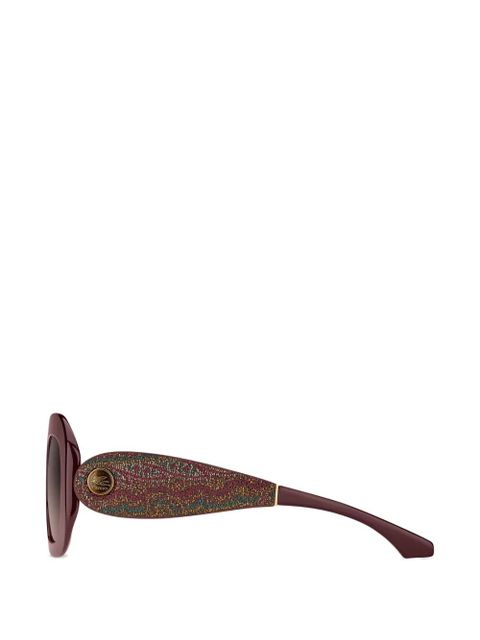ETRO oval-frame sunglasses - Red