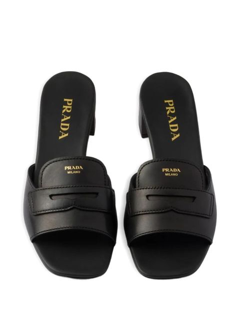 Prada leather sandals - Black