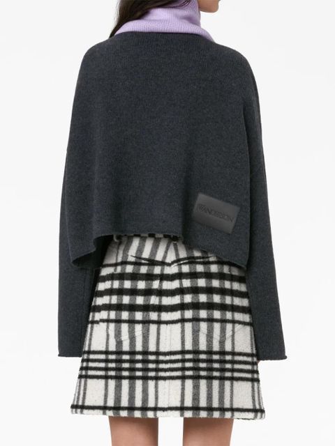 JW Anderson logo-patch zip-up jumper - Black