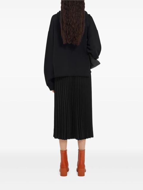 MM6 Maison Margiela raw-hem hoodie - Black