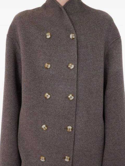 LouLou de Saison AMORY double-breasted button coat - Brown