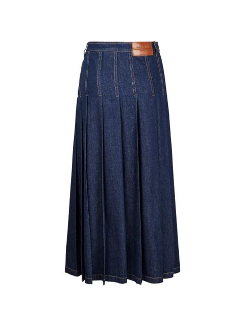 Weekend Max Mara pleated denim midi skirt - Blue - zdjęcie produktu nr 2