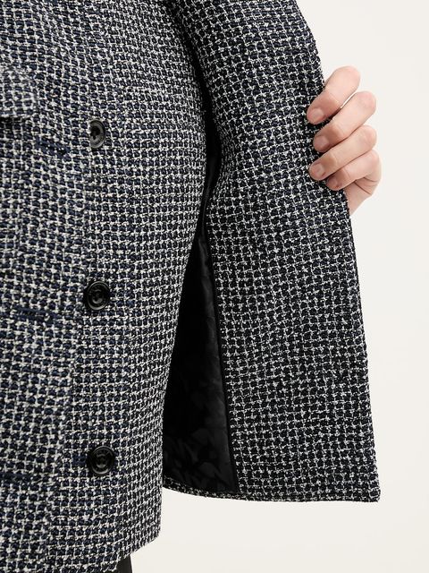 Dkny marynarka kolor granatowy jednorzędowa UK5JV347