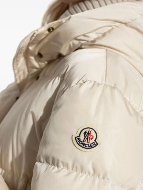 Moncler Chamer hooded quilted coat - White