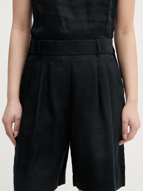 United Colors of Benetton szorty damskie lniane - zdjęcie produktu nr 1