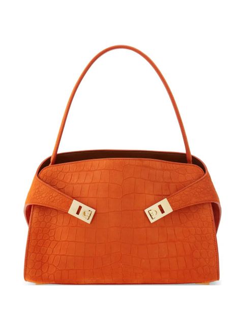 Ferragamo Hug soft shoulder bag (M) - Orange - zdjęcie produktu nr 1